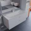 Тумба с раковиной Uperwood Modul подвесная, матовая, белая, 100 см фото 8