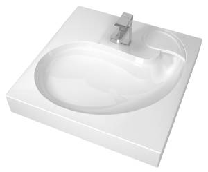 Раковина Stella Polar Шебби SP-00001732 белая, 60x60