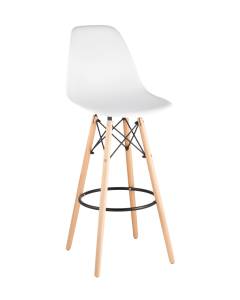 Стул барный Stool Group Eames DSW 8056H WHITE SEAT DUAL белый