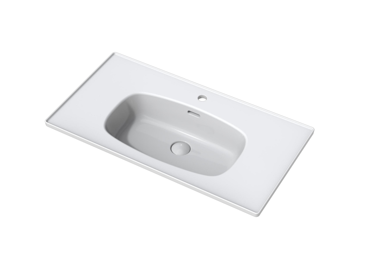 Раковина Arrow AP31008G белая глянцевая, 90x48