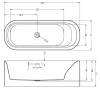 Акриловая ванна Riho Bathtubs B095002005 Devotion free 180 белый glossy Riho Fall заполнение через перелив, хром 180x71x60 фото 3