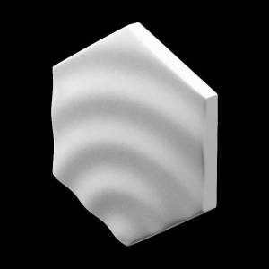 Дизайнерская панель Artpole E-0224 Heksa-drip Platinum матовый 20x2.7x17.3