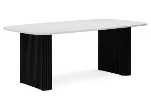Стол Notta Бавария B 620574 белая пленка шагрень, черный 180x90x75