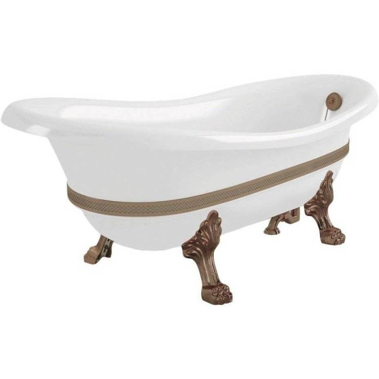 Ванна из искусственного камня Migliore Bella 26989 170x80 бронза