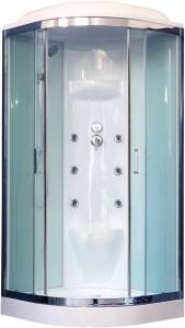 Душевая кабина Royal Bath RB 100HK7-WT-CH с низким поддоном, с сиденьем