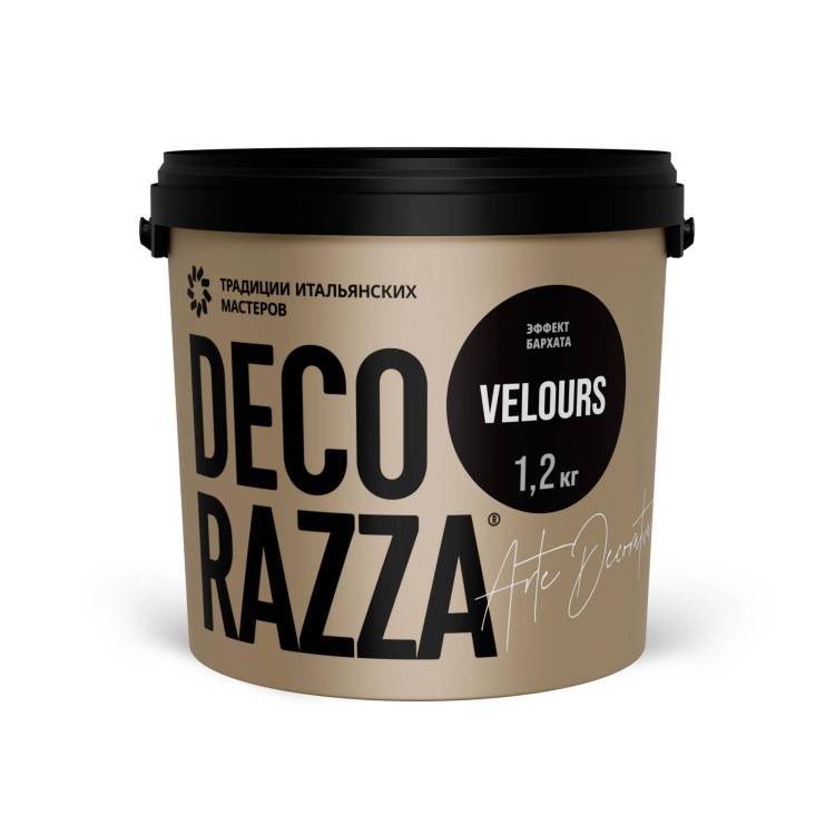Декоративная штукатурка Decorazza Velours VL001 белая 1 л