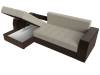 Угловой диван Лига Диванов Эмир 110411L левый угол Корфу 02\Коричневый 250/150/85 фото 8
