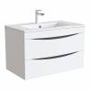 Тумба с раковиной Iddis Cloud 80 CLO80W0i95K подвесная, белый