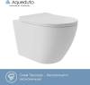 Унитаз подвесной Aqueduto Ovo Plus OVOT0220 безободковый, сиденье микролифт, белый матовый фото 2