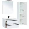 Тумба с раковиной Aquanet Lino 80 белый матовый фото 7