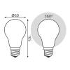 Лампа светодиодная филаментная Gauss Filament 102202210 фото 3
