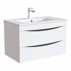 Тумба с раковиной Iddis Cloud 80 CLO80W0i95K подвесная, белый