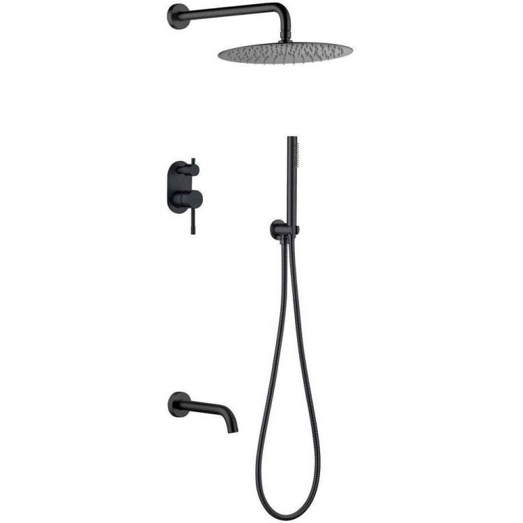 Душевой комплект Boheme Uno 464-2-B черный