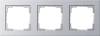 Рамка 3-постовая Gira E2 алюминий 021325