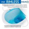 Унитаз подвесной AQUAme AQM2004 с сиденьем SoftClose, теxнология смыва Rimless, скрытый крепеж 490x340x350 фото 2