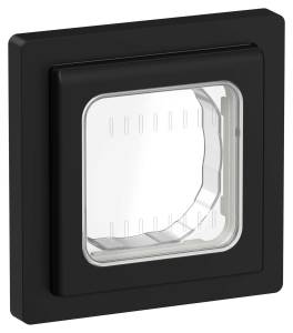 Рамка 1-постовая IEK Flite FI-M10-32-55-K02 черный