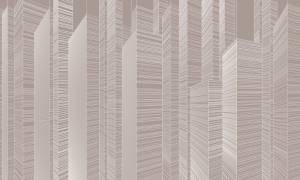 3D Фотообои Artegrafico «Абстрактные небоскрёбы на коричневом» LST-063 канвас