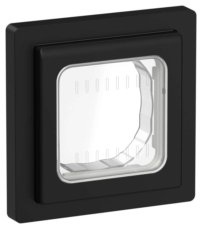 Рамка 1-постовая IEK Flite FI-M10-32-55-K02 черный