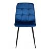 Стул Tetchair Chilly (mod. JSC-220) 21494 велюр/металл, blue (синий) HLR64/черный фото 5