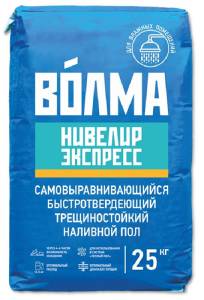 Пол наливной ВОЛМА Нивелир Экспресс самовыравнивающийся быстроотвердевающий 25кг