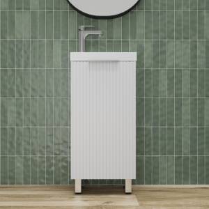 Тумба с раковиной Style Line Соло напольная, белый софт, раковина белая, 72x40x22