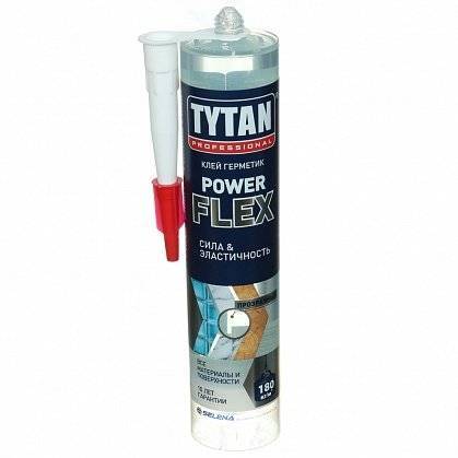 TYTAN PROFESSIONAL POWER FLEX клей-герметик гибридный, прозрачный (290 мл)