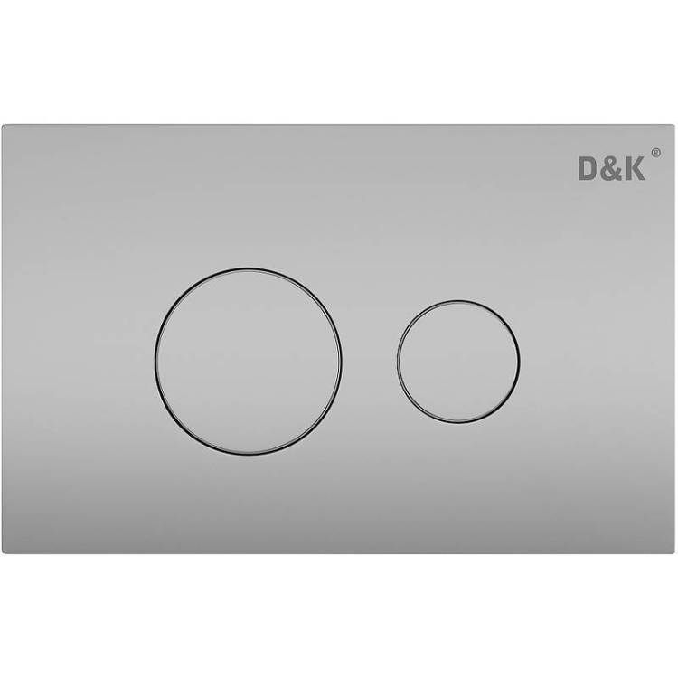 Кнопка смыва D&K Venice хром матовая