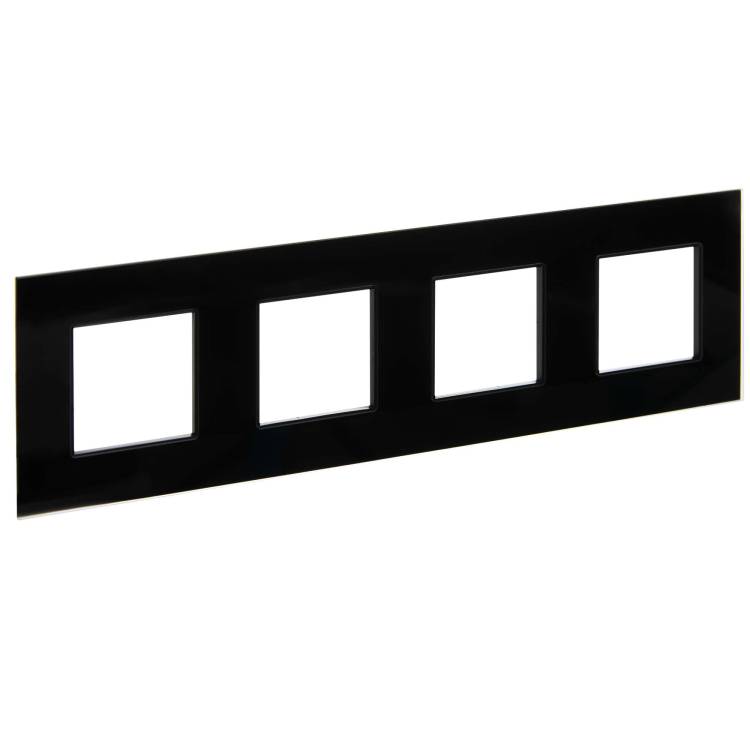 Рамка 4-постовая IEK Skandy SK-M42-G-K02 черный