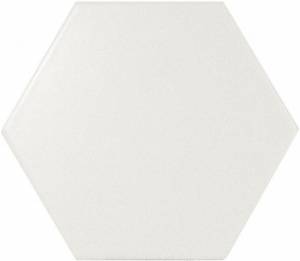 Керамическая плитка EQUIPE Scale 21767 Hexagon White Matt 10.7x12.4