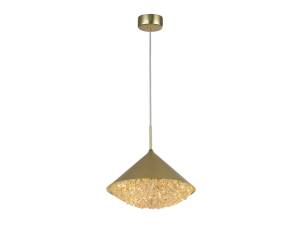 Подвесной хрустальный светильник Newport Алсу 8132/S mat.light gold