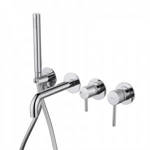 Смеситель для ванны Abber Wasser Kreis AF8130 скрытого монтажа, хром