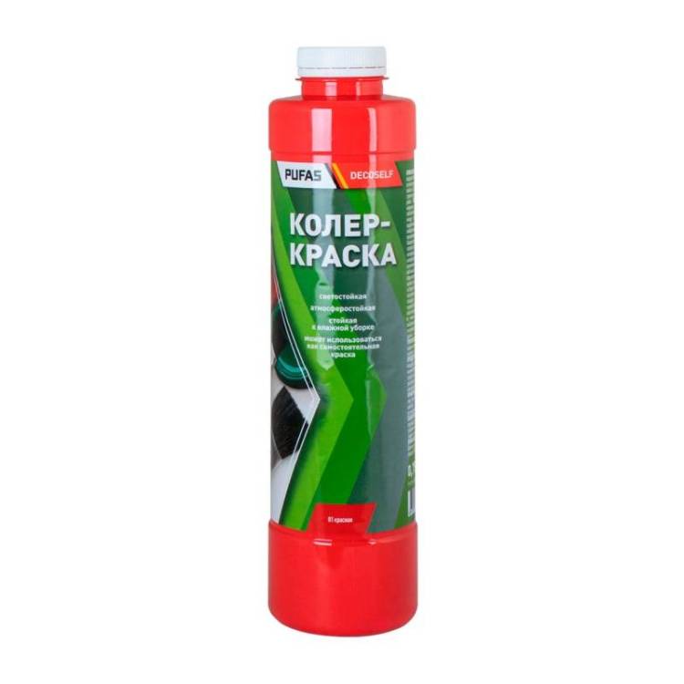 Краска колеровочная для водно-дисперсионных красок Pufas N01 красная 0.75 л