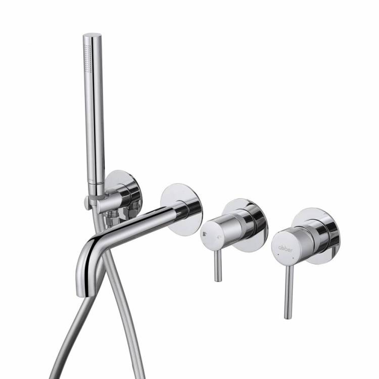 Смеситель для ванны Abber Wasser Kreis AF8130 скрытого монтажа, хром