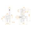 Гигиенический душ RGW Shower Panels 581408212-06 со смесителем, золотой фото 2