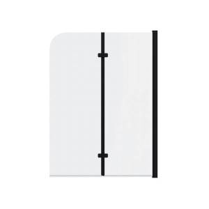 Шторка на ванну Watersense Nancy W00219 профиль черный матовый, стекло прозрачное, 100x140