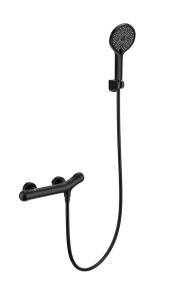 Смеситель для душа Wonzon & Woghand WW-B2057-A-MB с термостатом, черный матовый