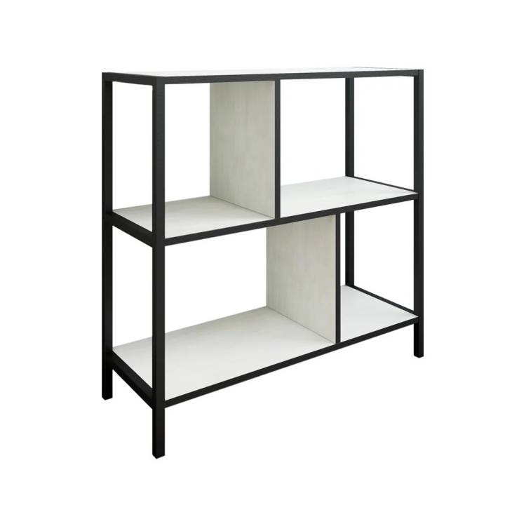 Шкаф Sanflor Лофт 80x79, северное дерево светлое, черный муар