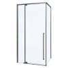Душевой уголок Azario Male AZ-J50-90-MGR-CL профиль графит матовый, стекло прозрачное, 90x90x195