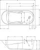Акриловая ванна Riho Bathtubs Lazy 180х80 R фото 5
