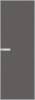 Межкомнатная дверь Profil Doors 1 AGN цвет профиля Вайт, алюминиевая панель никель серый 800x2000