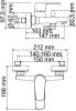 Смеситель для ванны с душем Wasserkraft Dill 6101 фото 4