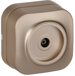 ТВ-розетка IEK Glory EAH10-K37M шампань матовый