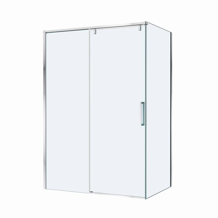 Душевой уголок BelBagno SOFT_CLOSE-1-AH-1-130/100-C-Cr профиль хром, стекло прозрачное, 130x100x200