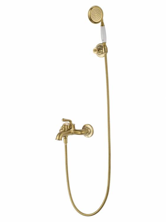 Смеситель для ванны Wonzon & Woghand WW-88639008-BG с душем, брашированное золото