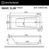Акриловая ванна WHITECROSS Wave Slim 0111.170070.100 170x70, с каркасом фото 4