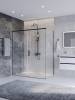 Душевой уголок Cezares PLANE-AH-1-150/80-C-GM профиль оружейная сталь, стекло прозрачное, 150x80x195 фото 3