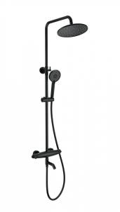 Душевая стойка Wonzon & Woghand WW-B3031-A1-MB с термостатом, черный