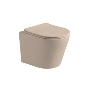 Унитаз подвесной Vincea Piatti VT1-11SMC цвет капучино матовый, ультратонкое soft-close сиденье
