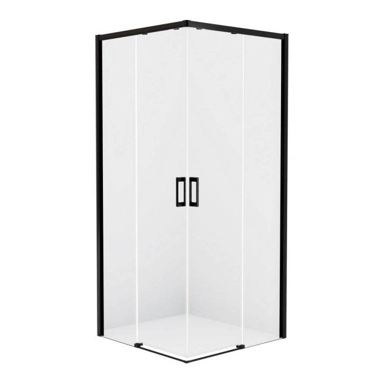 Душевое ограждение NEW TRENDY PRIME BLACK 100x70x200 D-0316A/D-0351A (черный)