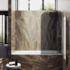 Шторка на ванну MaybahGlass MGV-83-5у стекло графит, профиль хром матовый, 1400x900